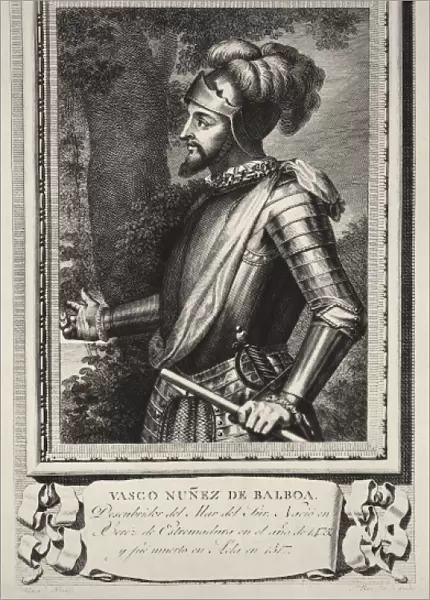 NUхZ DE BALBOA, Vasco (1475-1517). Spanish discoverer