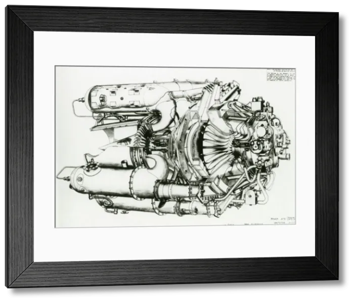 Framed Print : Power Jets W2 / 700 Print, 1940s Framed Print : Power Jets W2 / 700 Print, 1940s