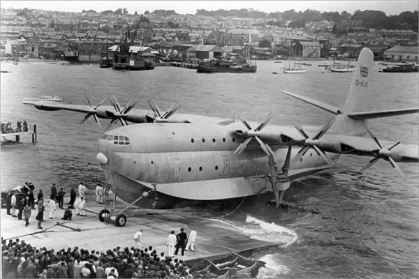 Saunders-Roe SR45 Princess G-ALUN during a trial launch