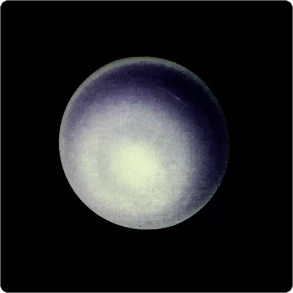 Uranus. This computer enhancement of a Voyager 2 image