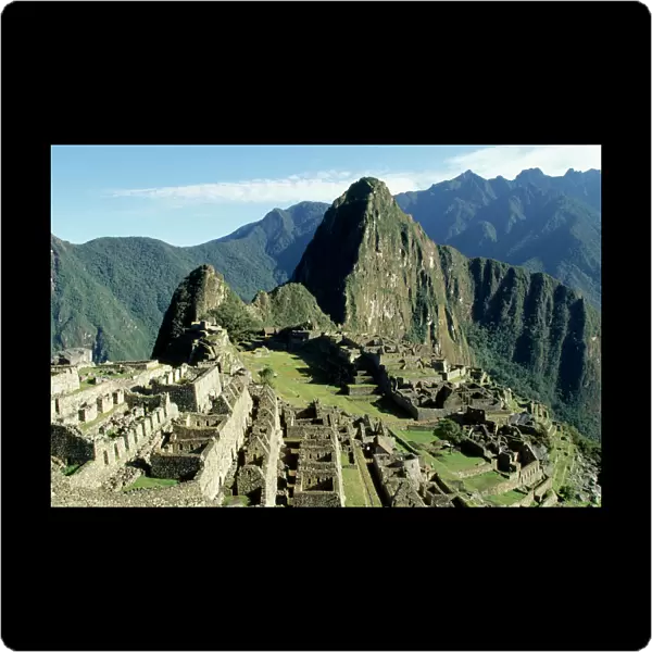 Peru - Machu Picchu. The city below Huayna Picchu South America
