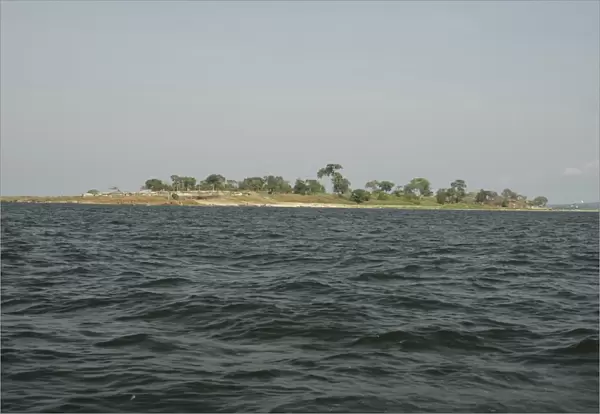 Lake Victoria, Uganda, Africa - fishing village on island south of Jinja