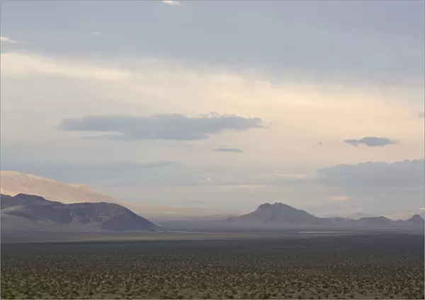 Mojave Desert - looking towards Silurian mountains, close to Arizona border. USA