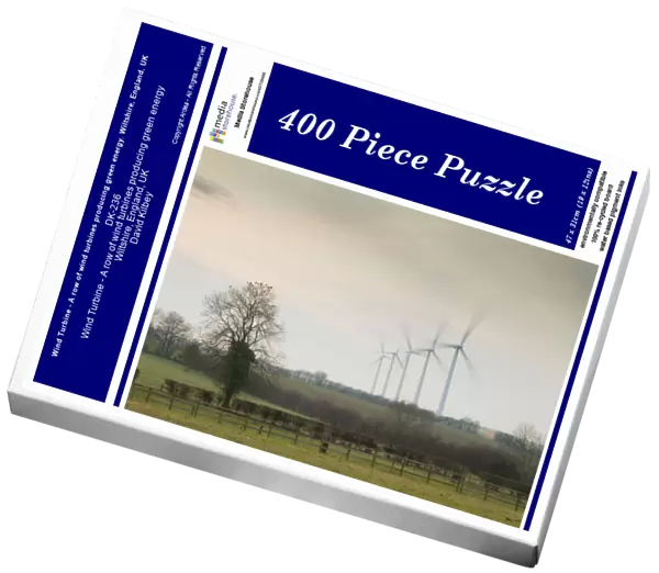 Wind Turbine - A row of wind turbines producing green energy. Wiltshire, England, UK