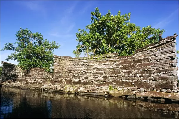 Nan Douwas, largest of the ruins Nan Madol (c. 1200 AD) Pohnpei, Micronesia JLR04173