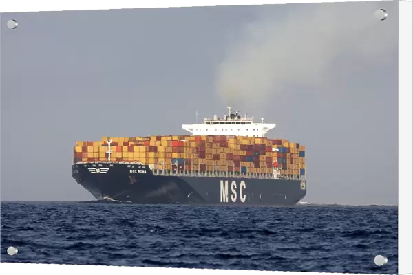 Cargo ship - in the Strait of Gibraltar - Spain