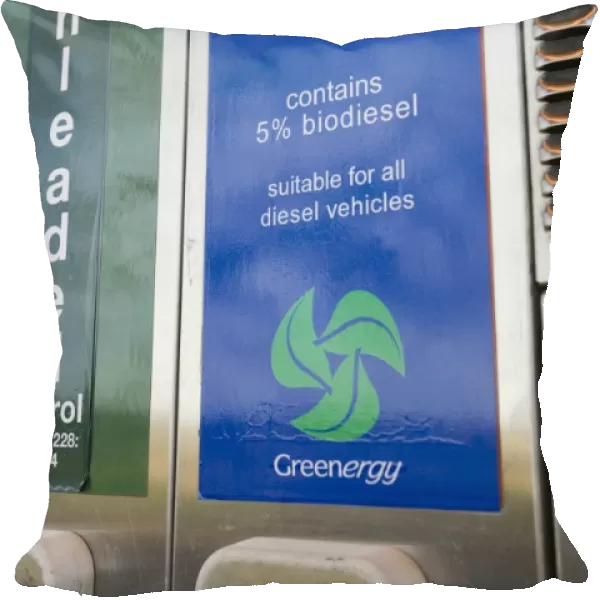 Global diesel containing 5% biodiesel for sale at Green Shop, Bisley, Gloucestershire, UK