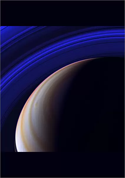 Saturn, Cassini infrared image