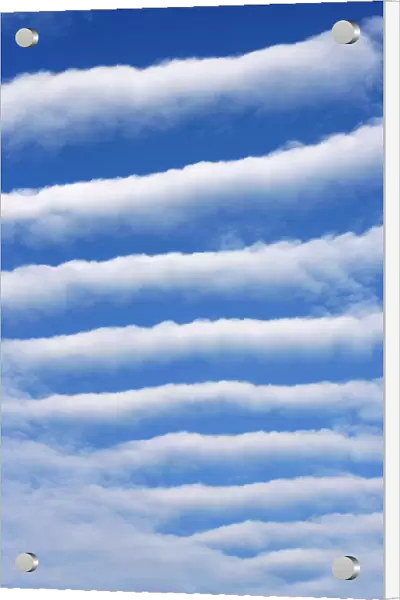 Altocumulus undulatus clouds