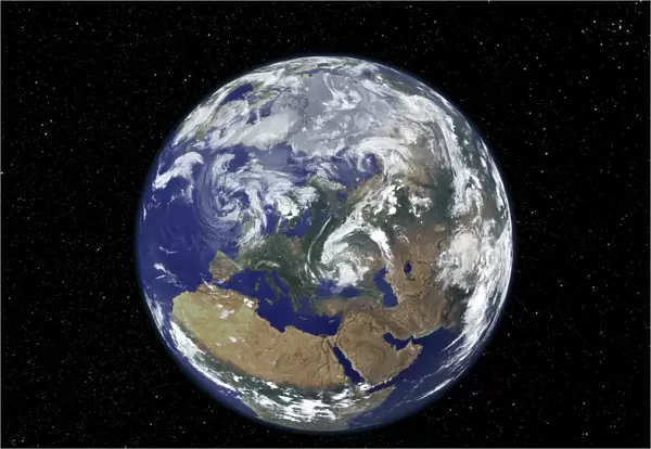 The Arctic, satellite image