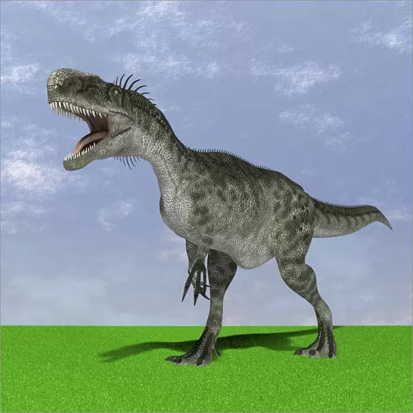 Monolophosaurus, computer artwork