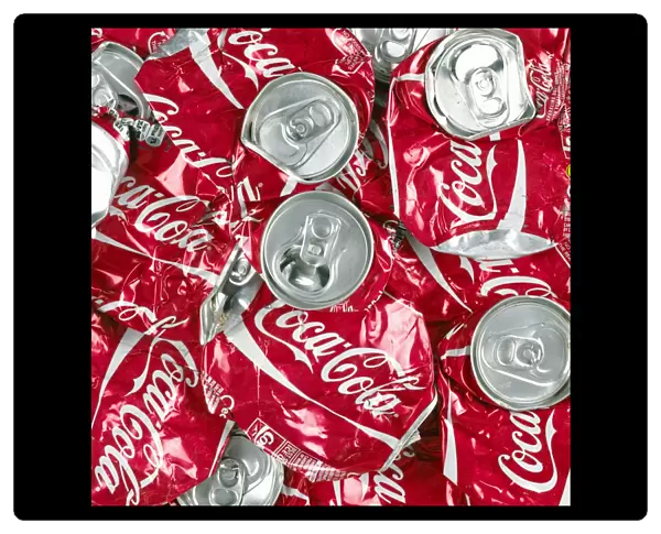 Crushed Coca Cola can