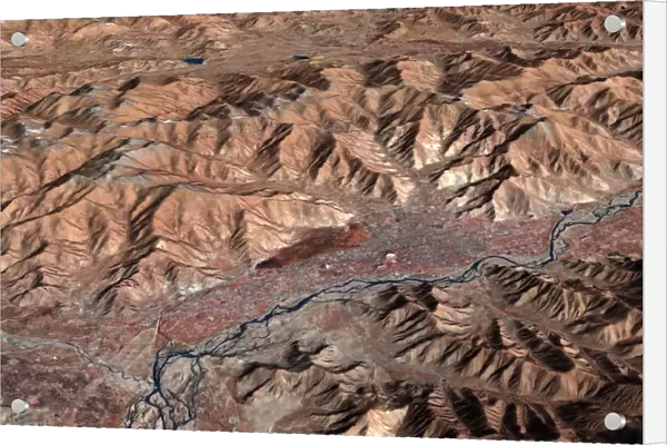 Lhasa, Tibet, satellite image