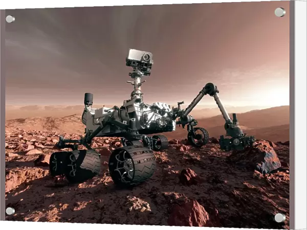 Curiosity rover, artwork