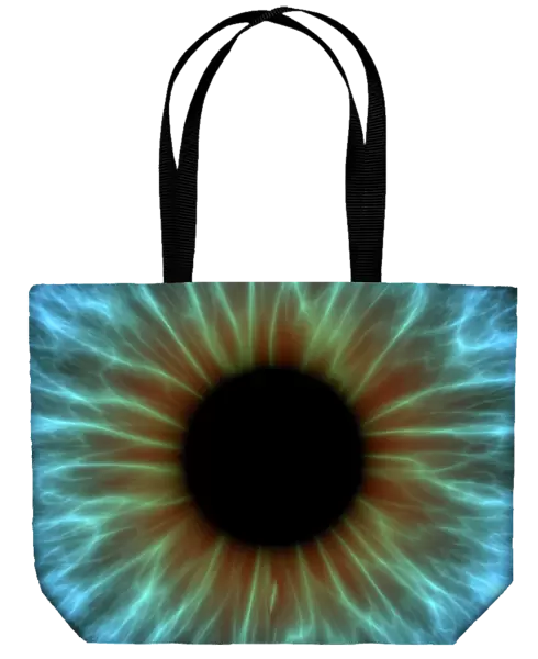 Eye, iris. Eye. Computer artwork of a close-up of the iris and pupil of an eye
