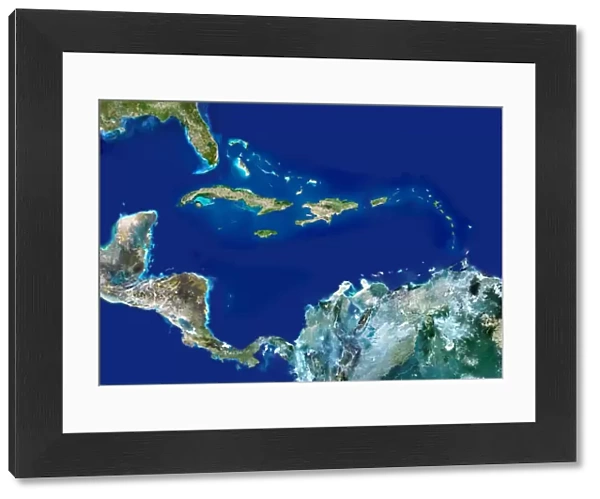 Caribbean, satellite image