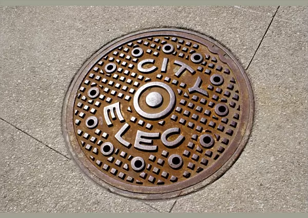 Manhole cover in Chicago