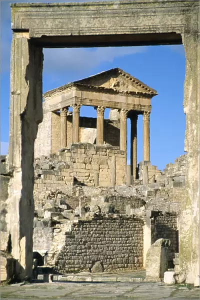 Roman capitol at Dougga, Tunisia