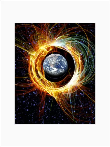 Earths magnetic field protection