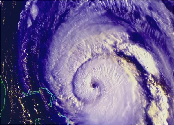 NOa satellite image of hurricane Fran near USA