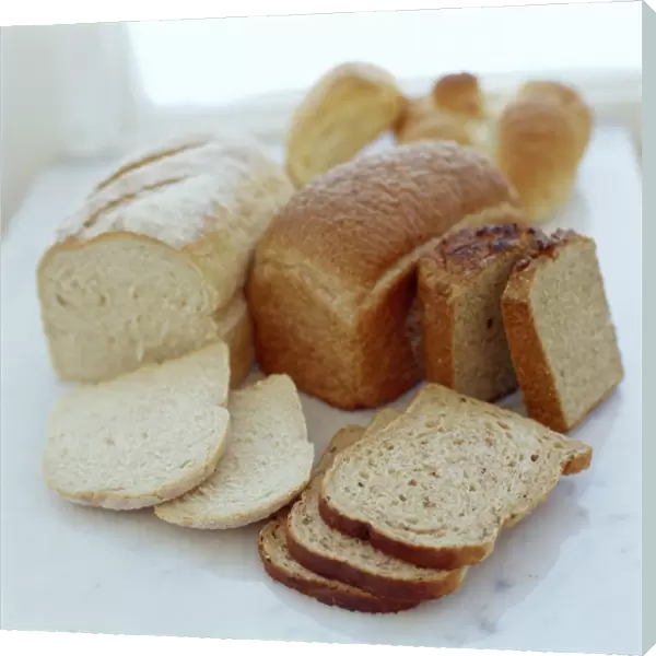 Assorted breads