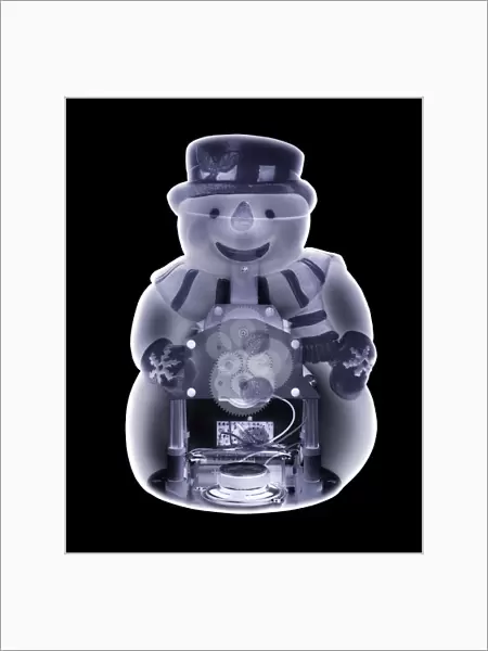 Snowman toy, simulated X-ray