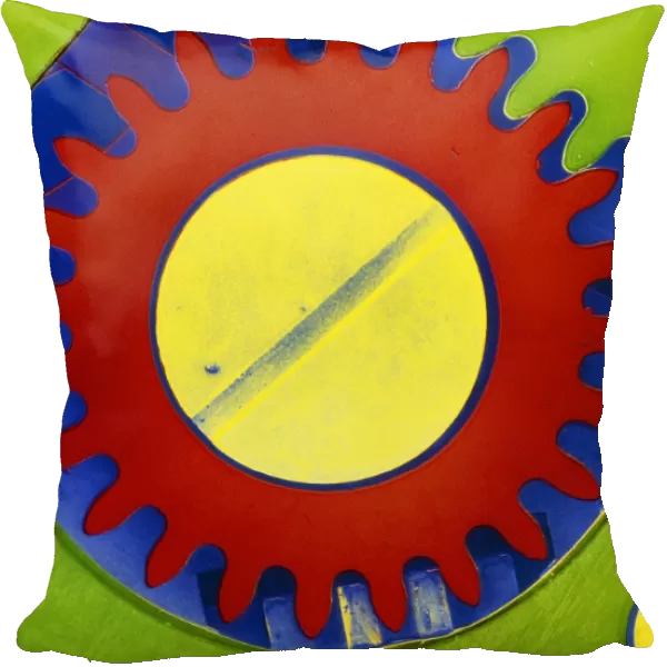 False-colour SEM of the crown wheel of a