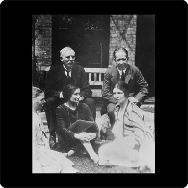 E. Rutherford together with Niels Bohr