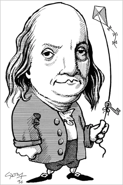 Benjamin Franklin, caricature