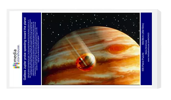 Galileos Jupiter probe speeding toward the planet
