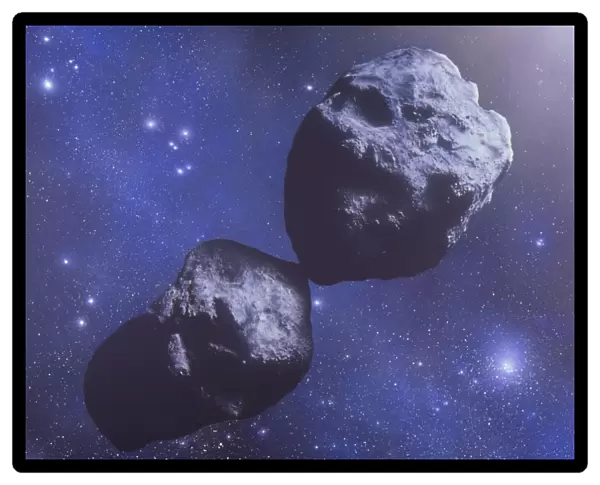 Artists impression of the asteroid Hektor