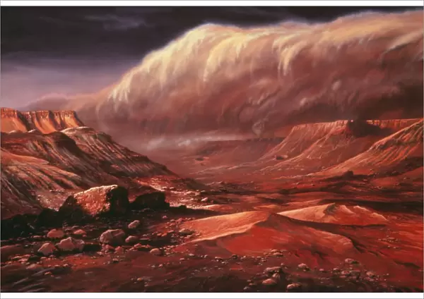 Artists impression of the Martian surface