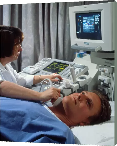 Doppler ultrasound scanning of carotid artery