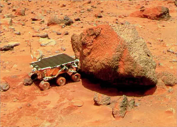Sojourner robotic vehicle on Mars