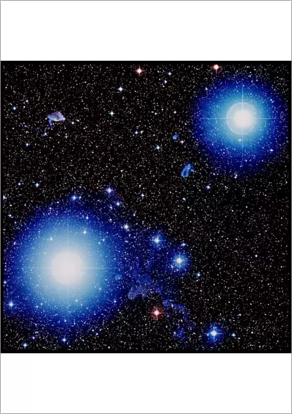 Stars Alnilam & Mintaka in Orion