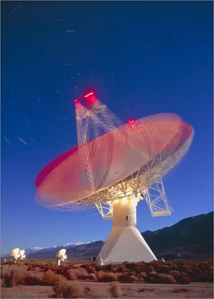 Cosmic microwave telescope, Owens Valley, Calif