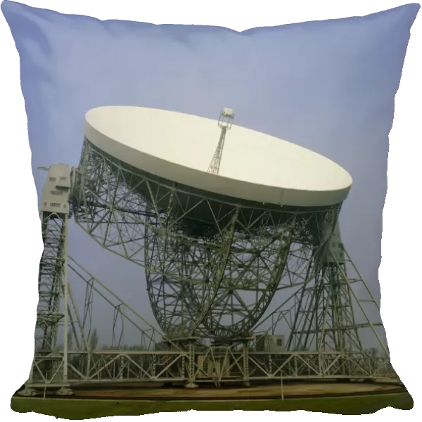View of the Mark 1A radio telescope, Jodrell Bank
