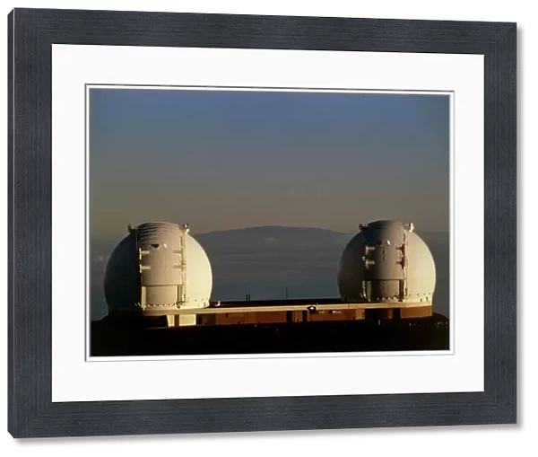 Keck telescope domes
