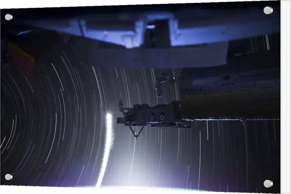 ISS and star trails, from space C013  /  4894