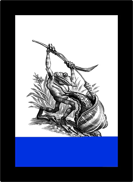 Frog and snail, satirical artwork C013  /  6472