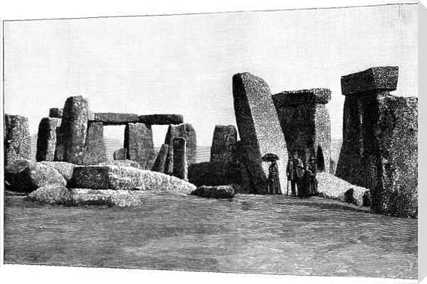 Prehistoric stone circle, 1893