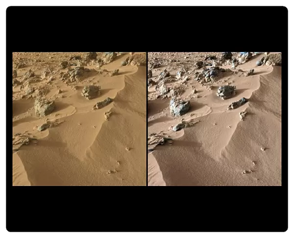 Rocknest site, Mars, Curiosity images C015  /  6512