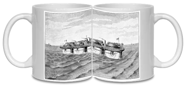 Ernest Bazin roller ship, 1897