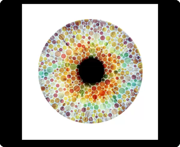 Colour blindness, conceptual image