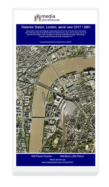 Waterloo Station, London, aerial view C017  /  0661