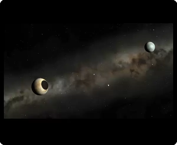 Pluto and Charon artwork