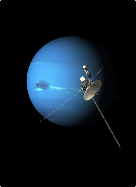 Voyager 2 and Neptune, artwork C017  /  7377