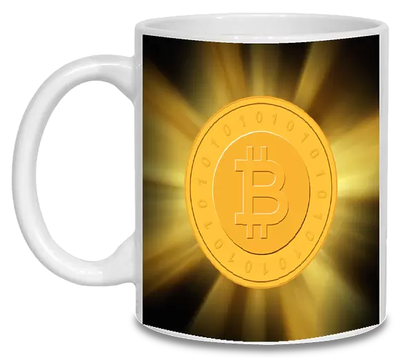 Bitcoin, conceptual artwork C016  /  9773