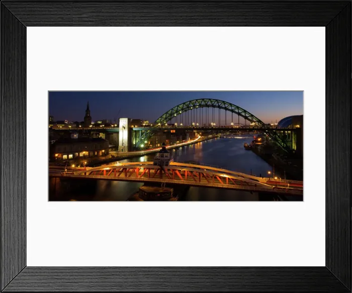 Framed Print : Newcastle Upon Tyne Panoramic Print Framed Print : Newcastle Upon Tyne Panoramic Print