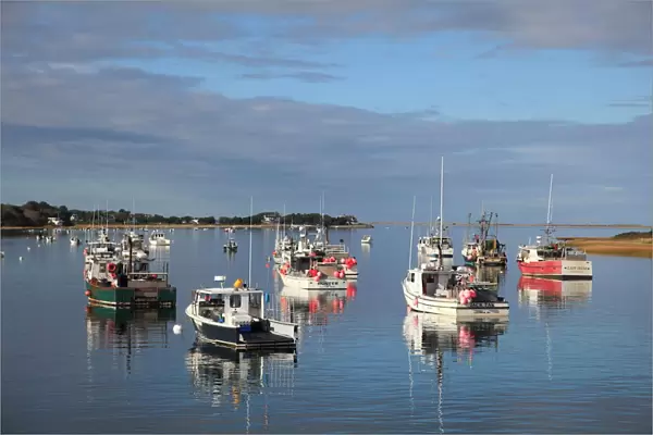 Fishing boats, Harbor, Chatham, Cape Cod, Massachusetts, New England, United States of America, North America